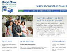 Tablet Screenshot of hopenowfurniturebank.org
